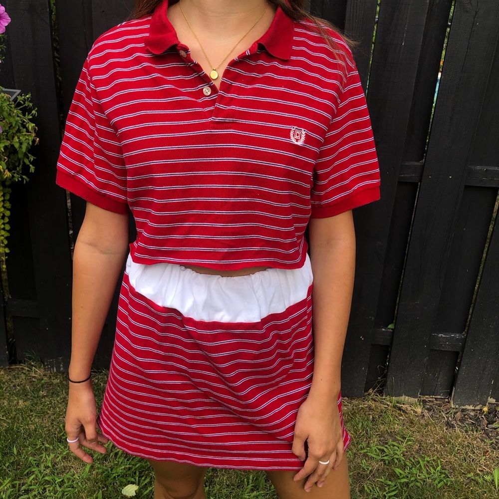 Handmade vintage up-cycled skirt set .